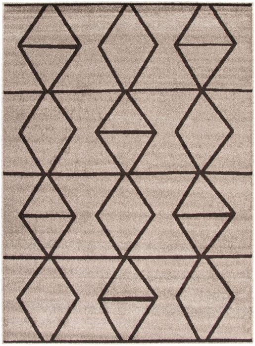 Carpette Anandi gris-brune - 3 pi 11 pox 5 pi 7 po