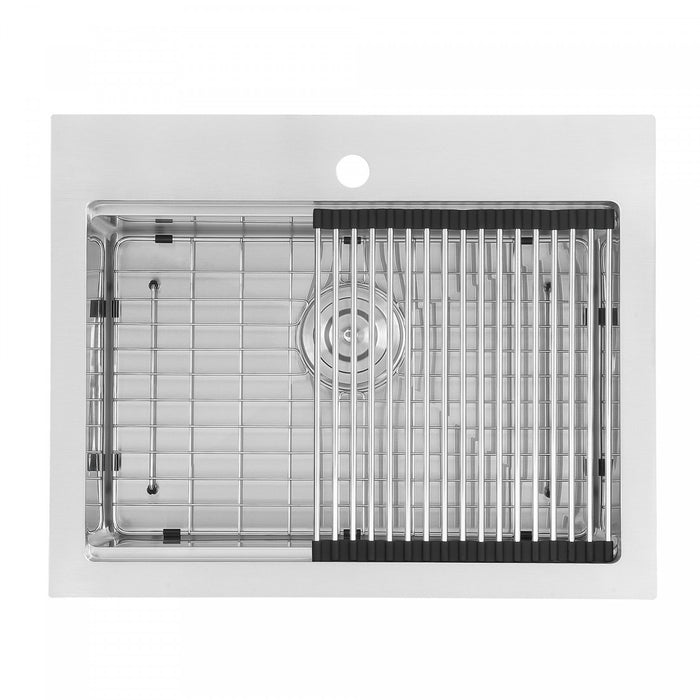 Évier de cuisine poste de travail sous plan ou en surface Ancona de 25 po - AN-33103