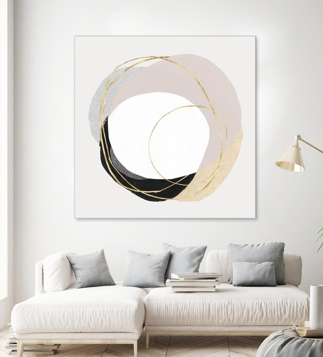 Œuvre d’art murale Giant Art « Ring Of Gold Ii » 54 x 54