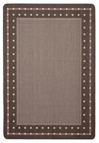 Carpette Clementine chocolat - 4 pi 4 po x 6 pi 5 po