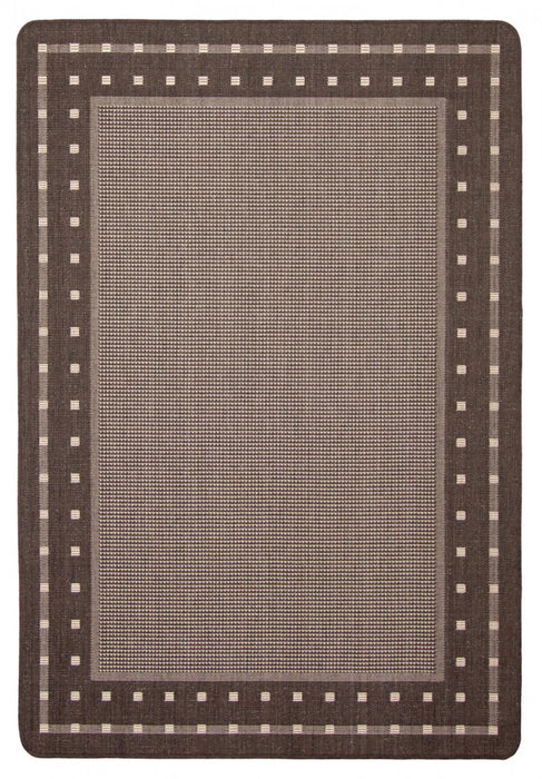 Carpette Clementine chocolat - 4 pi 4 po x 6 pi 5 po