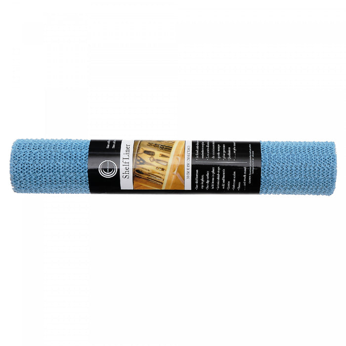 Tapis antidérapant bleu de 12 po x 60 po en PVC - ensemble de 6 articles de rangement pour la cuisine