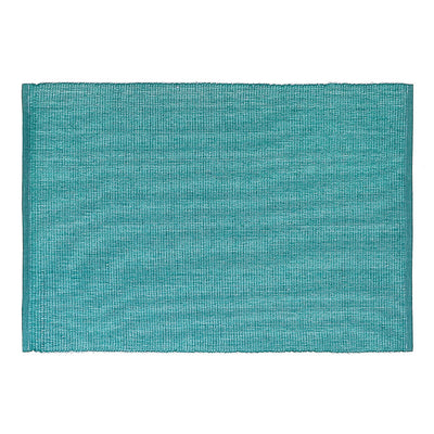 Chambray Ribbed Placemat Teal - Set of 12|Napperon bleu sarcelle en chambray côtelé - ensemble de 12