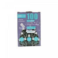 Jeu de 100 lumières à DEL de 5 mm pour l’intérieur avec ampoules blanc froid - ensemble de 2 jeux de lumières de Noël