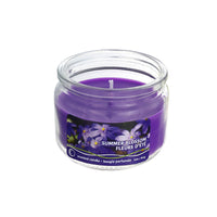 Pot parfumé de 3 oz en verre à arôme de fleurs d’été avec couvercle - ensemble de 6 bougies