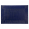 Napperon bleu marine en vinyle de style classique - ensemble de 12