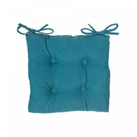 Coussin de chaise 18 po x 18 po bleu sarcelle - ensemble de 2 coussins de chaise