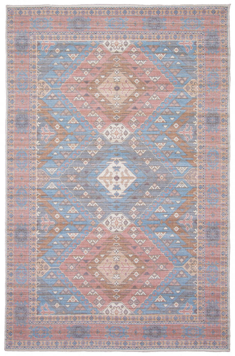 Carpette Samia bleu clair 5 pi 3 po x 8 pi 0 po