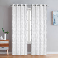 Paire de panneaux de rideaux thermique coupe-lumière ivoire à oeillets Coventry - 54x84
