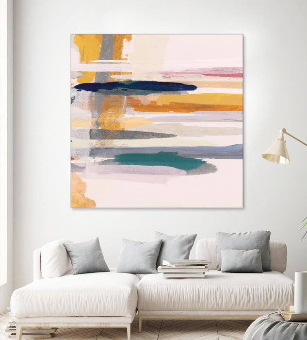 Œuvre d’art murale Giant Art « Horizon V5 » 54 x 54