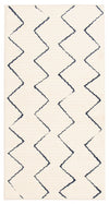 Carpette Kimi bleueivoire 2 pi 8 po x 4 pi 11 po