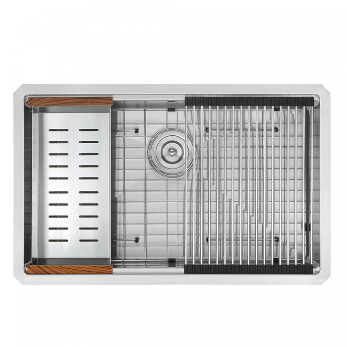 Évier de cuisine poste de travail sous plan Ancona de 30 po - AN-3372