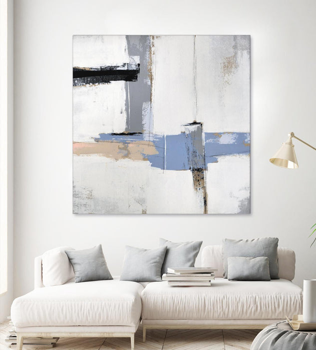 Œuvre d’art murale Giant Art « Broken Edges I » 72 x 72