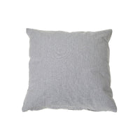 Coussin gris clair en chambray avec fermeture à glissière - ensemble de 2 coussins