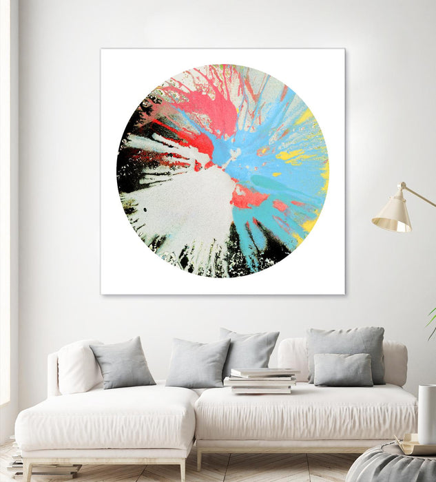 Œuvre d’art murale Giant Art « Spin Art 10 » 54 x 54