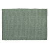 Napperon vert menthe en chambray côtelé - ensemble de 12
