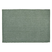 Napperon vert menthe en chambray côtelé - ensemble de 12