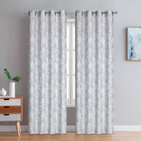 Paire de panneaux de rideaux gris à oeillets Preston - 54x84
