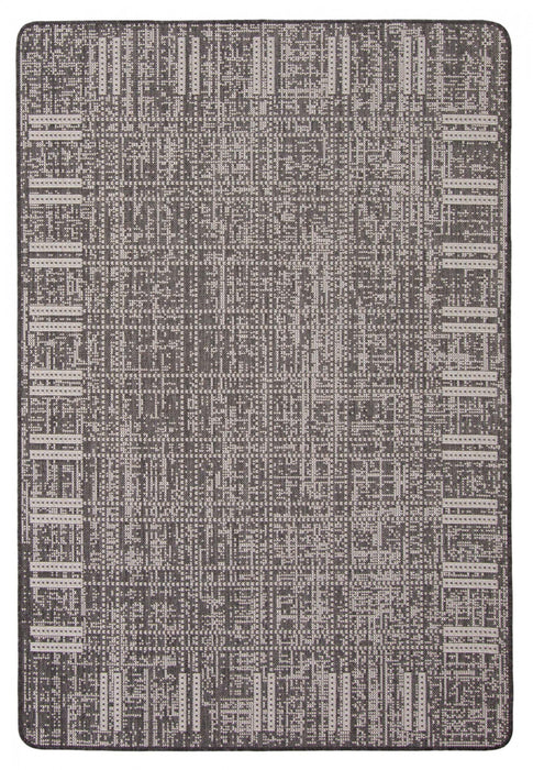 Carpette Joni noire - 4 pi 4 po x 6 pi 5 po