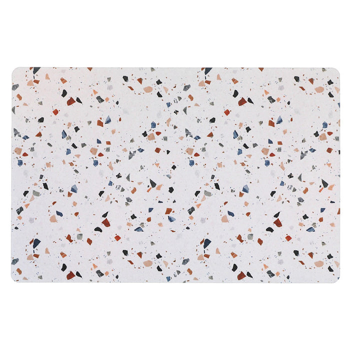 Napperon en plastique à motif de Terrazzo - ensemble de 12