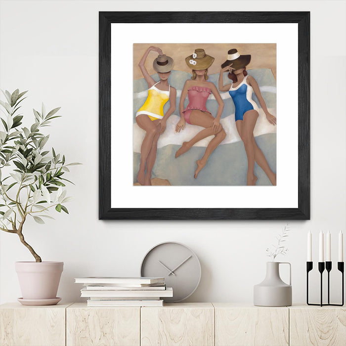 Œuvre d'art murale sur toile encadrée noire « The Orange County Club.tif » 30 x 30