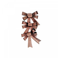 3 boucles brillantes bronze - ensemble de 6 articles d’emballage-cadeau