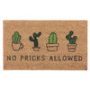 Paillasson en fibre de coco « No Pricks Allowed »
