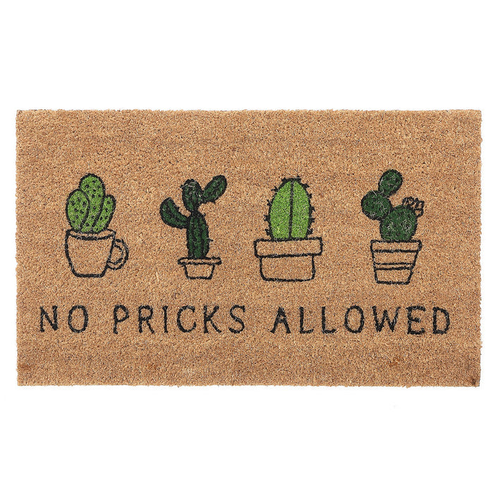 Paillasson en fibre de coco « No Pricks Allowed »