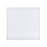 Débarbouillette nattée blanche 12 x 12 - ensemble de 6 serviettes