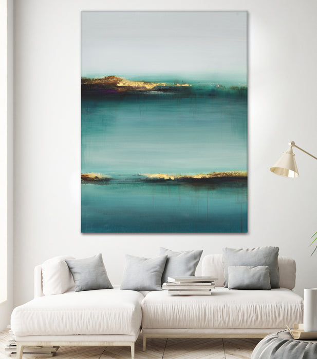 Œuvre d’art murale Giant Art « Virgin Isles Iv » 72 x 54