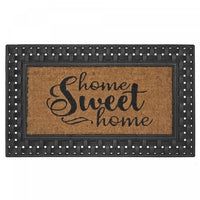 Tapis de plancher « Home Sweet Home » en caoutchouc et tapis-brosse