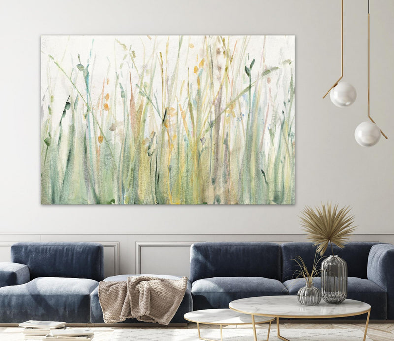 Œuvre d’art murale Giant Art « Spring Grasses I » 72 x 48