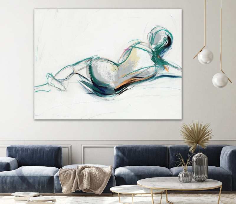 Œuvre d’art murale Giant Art « Lets Have A Talk Iv » 72 x 54
