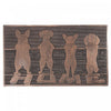 Tapis de plancher « Home » avec chiens, en caoutchouc