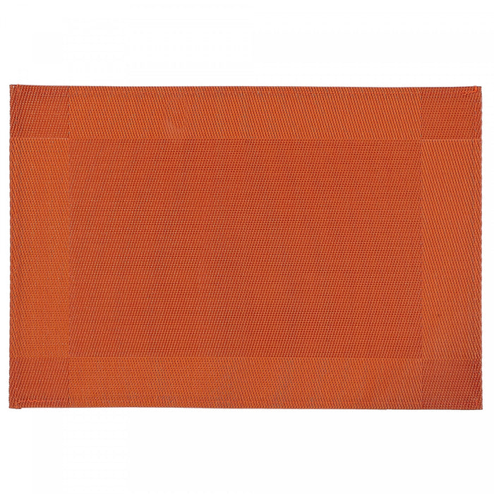 Napperon orange en vinyle de style classique - ensemble de 12