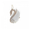 Ornement en forme de cygne à paillettes dorées - ensemble de 12 ornements de Noël