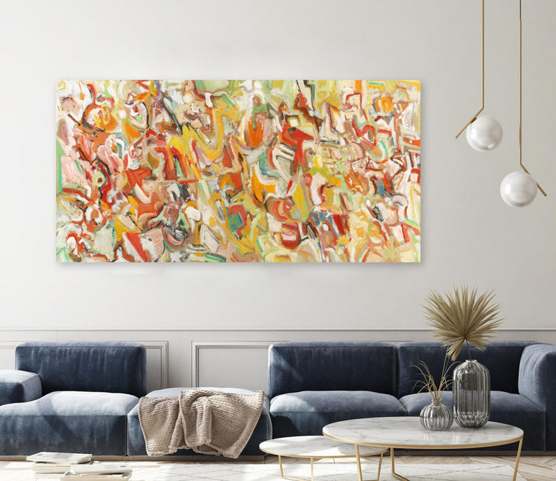 Œuvre d’art murale Giant Art « Lignes 1 » 72 x 36