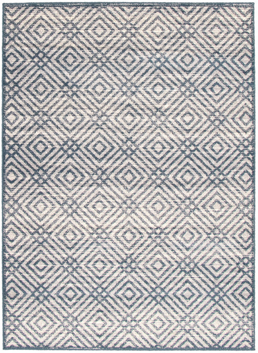 Carpette Electra couleur pétrole-argent - 5 pi 3 pox 7 pi 3 po