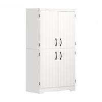  Farnel Armoire de rangement avec 4 portes - Blanc solide 