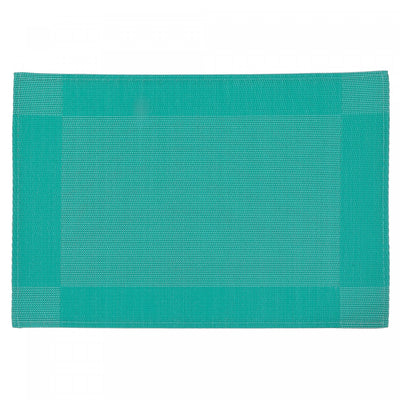Vinyl Placemat Classic Teal - Set of 12|Napperon bleu sarcelle en vinyle de style classique - ensemble de 12