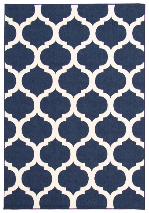 Carpette Sophie ivoirebleu marine - 3 pi 11 po x 5 pi 7 po