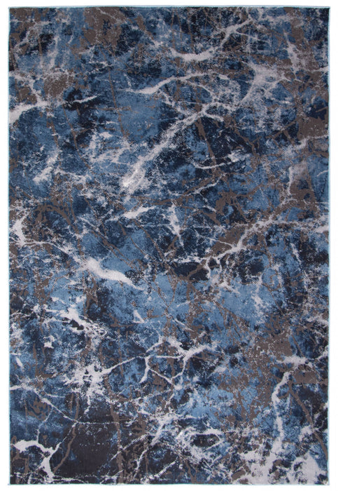 Carpette Marble bleue - 8 pi 0 po x 10 pi 0 po