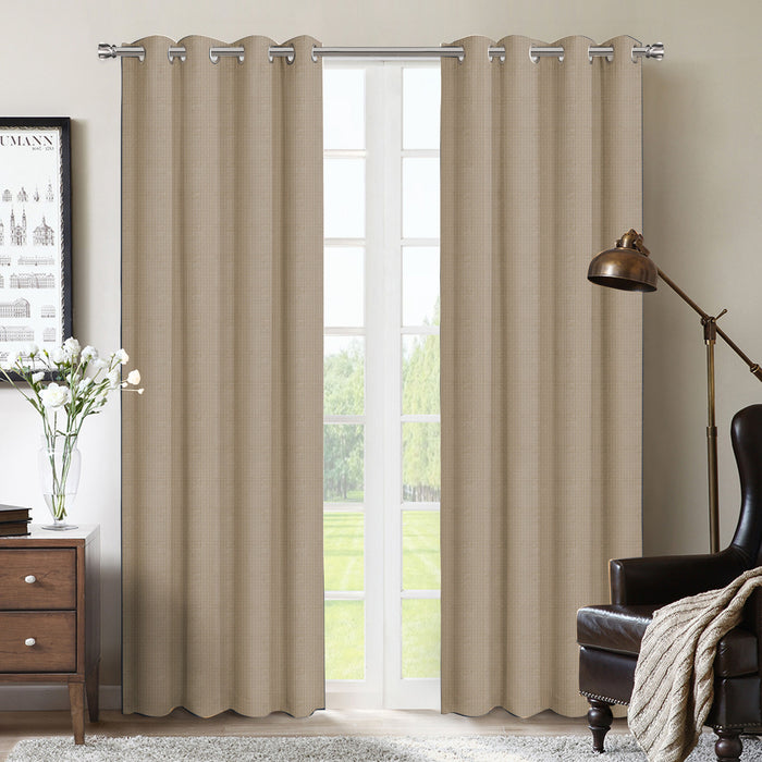Rideau coupe-lumière oeillets Allegheny 54 po x 95 po (paire) taupe