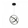 Luminaire suspendu orbe Sienna noir à DEL de 30 W