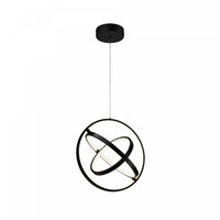 Luminaire suspendu orbe Sienna noir à DEL de 30 W