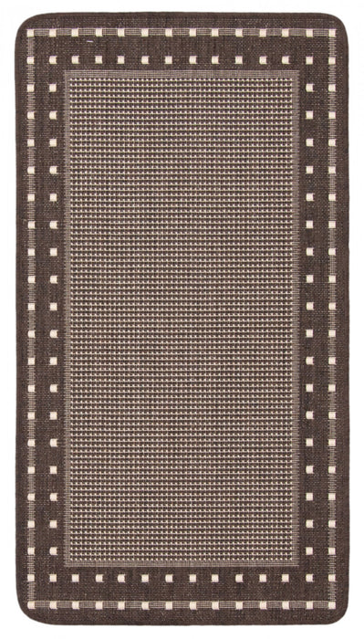 Carpette Clementine chocolat - 2 pi 2 po x 3 pi 11 po