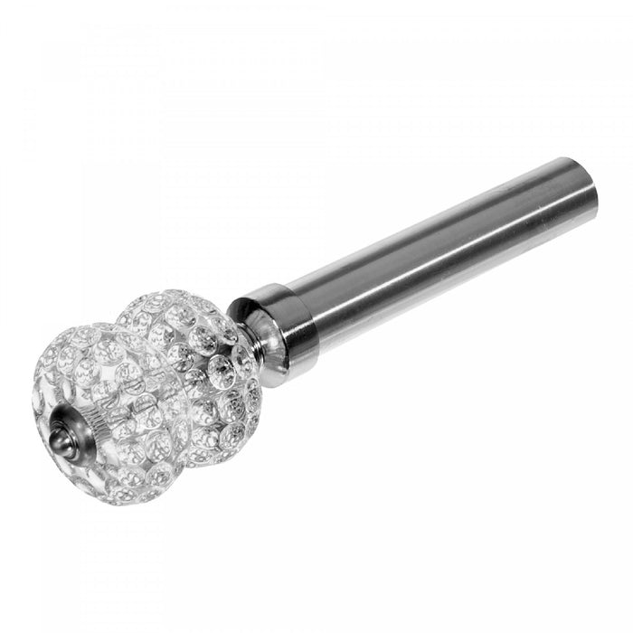 Ensemble de tringles à rideaux de 25 à 28 mm avec bulles - couleur nickel