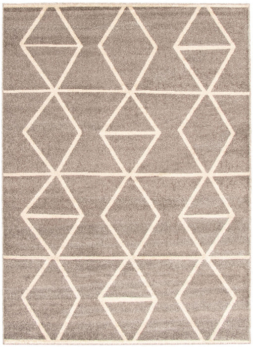 Carpette Anandi gris-ivoire - 3 pi 11 pox 5 pi 7 po