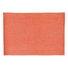 Napperon orange en chambray côtelé - ensemble de 12