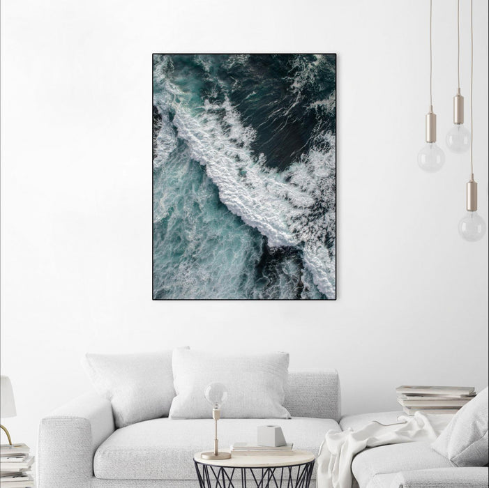 Œuvre d’art murale sur toile encadrée noire « From Above 9 » 30 x 40